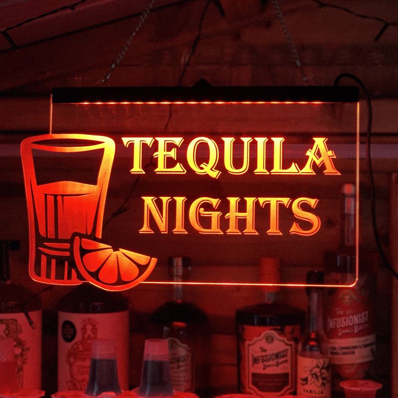 Personalized led store bar signs